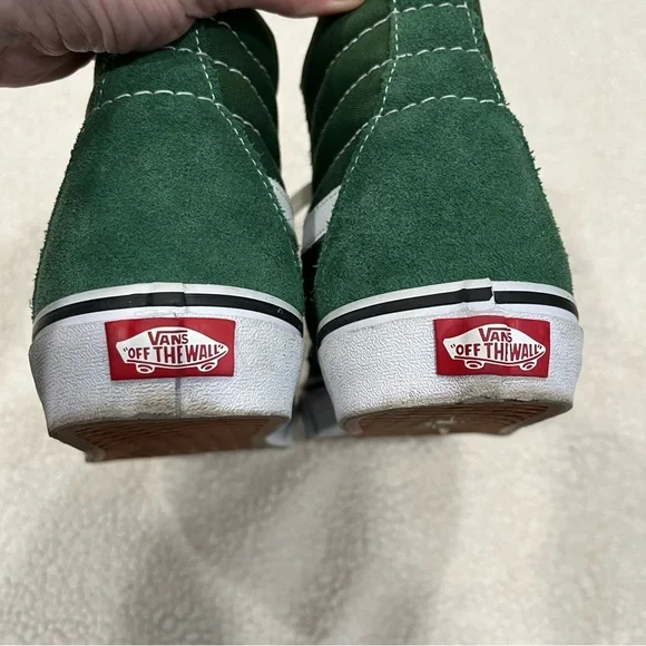 VANS Sk8-Hi Green/White Classic High Top Skate Sneakers Men Size 8/Women 9.5 - Picture 10 of 10